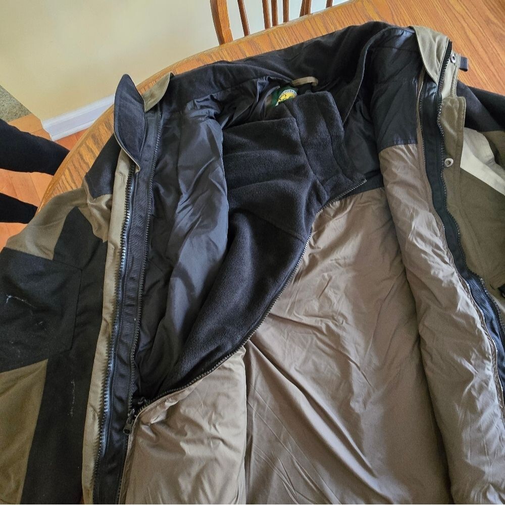 Cabelas Waterproof Jacket 4 in 1 Cold Weather Parka Jacket Coat Mens Large Tall - Picture 5 of 6
